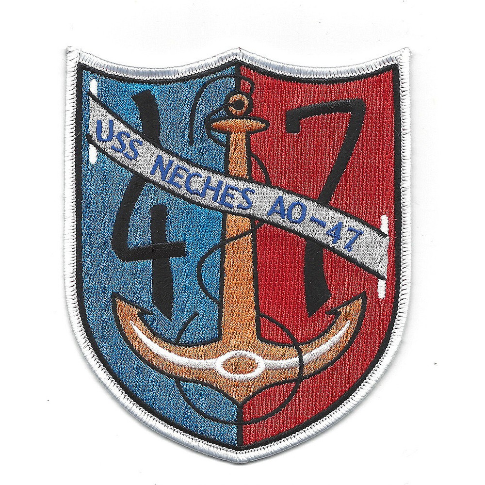 USS Neches AO-47 Auxiliary Oiler Ship Patch