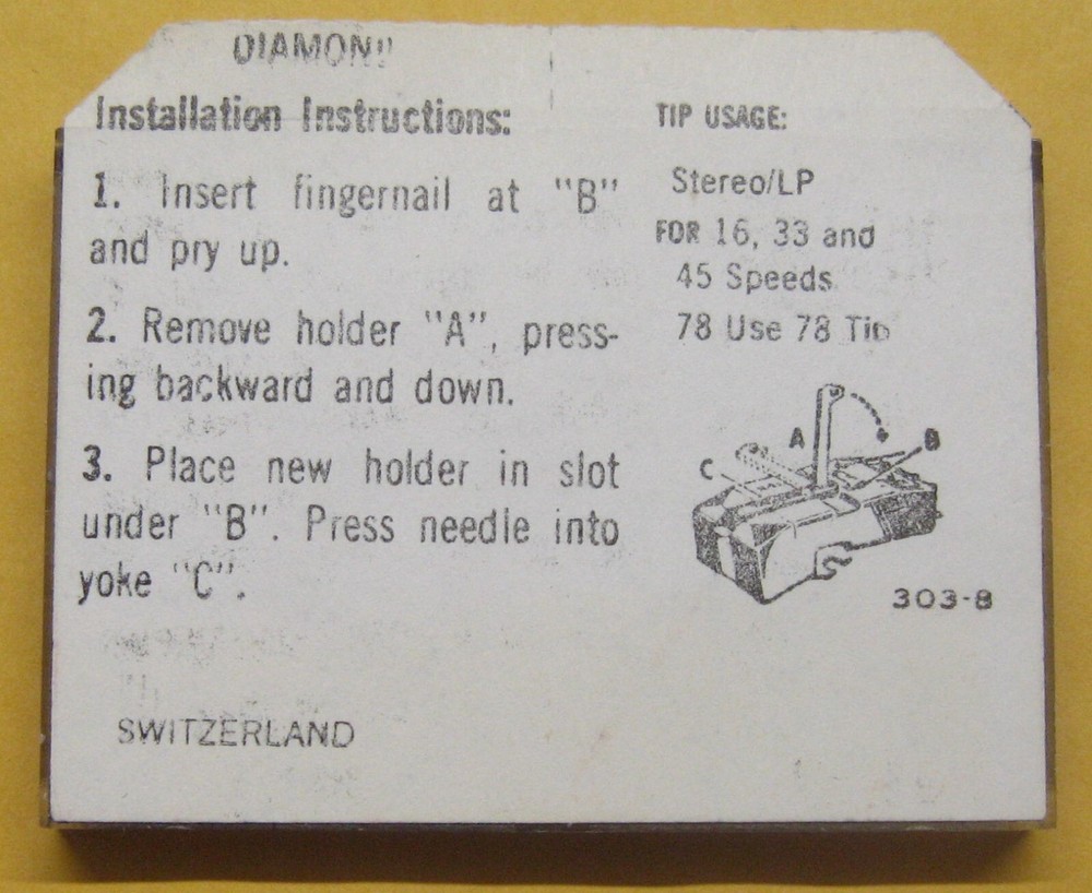 EVG Diamond Needle, 2127D