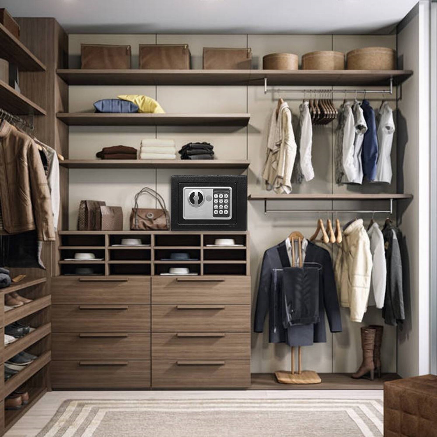 US Security Electronic Digital Safe Box Keypad Lock Jewelry Gun Home Office Cash