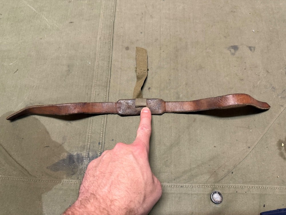 ORIGINAL WWI US ARMY M1910 HAVERSACK PACK TAIL LEATHER INSERT