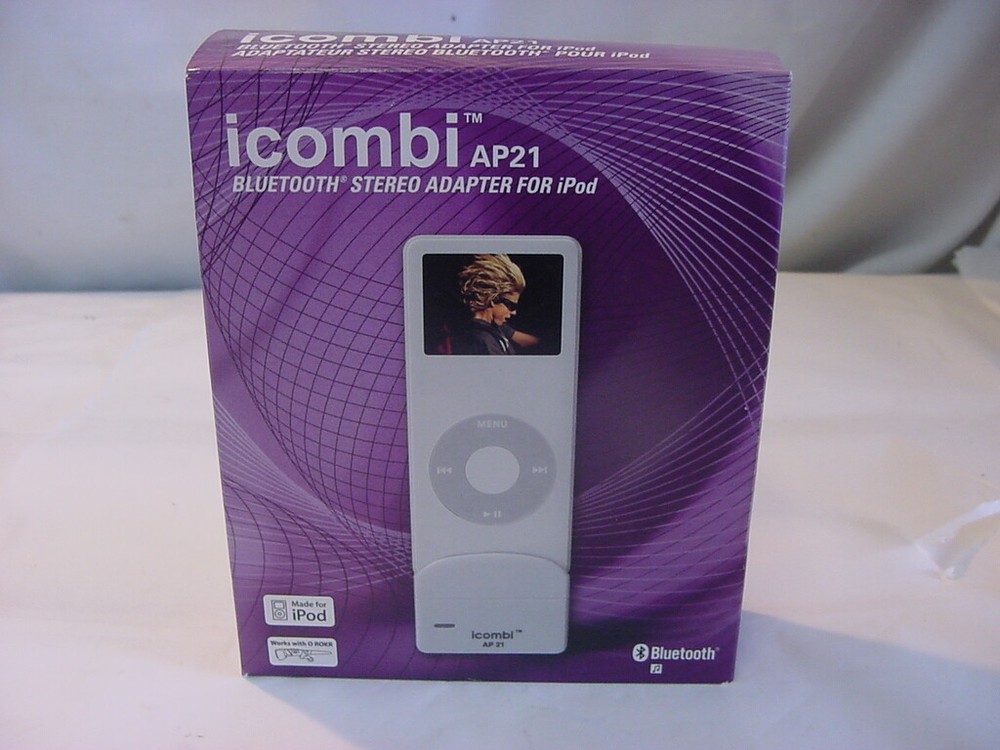 NEW SEALED - iCOMBI AP21 BLUETOOTH STEREO FOR iPOD