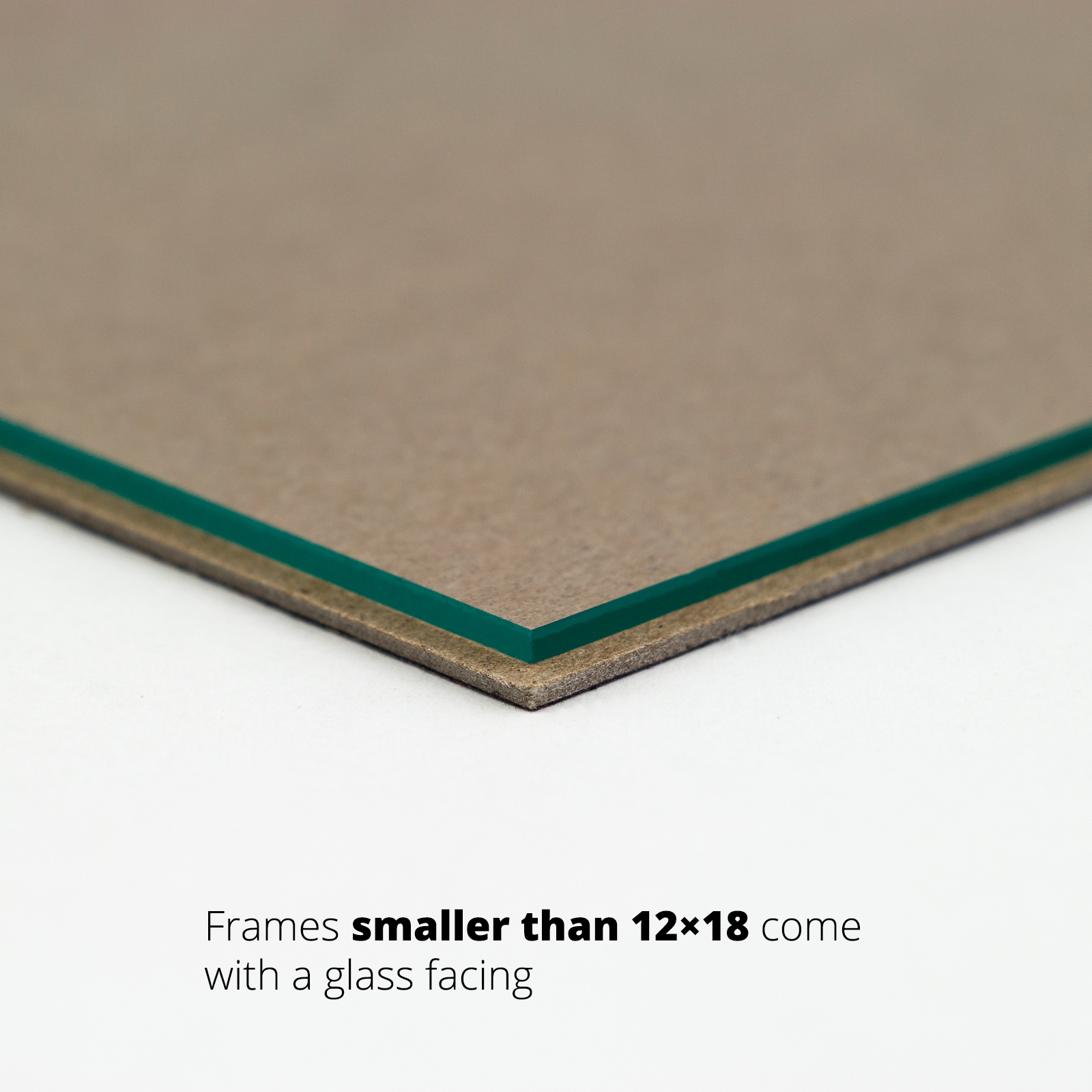 Craig Frames Complete 7x12 CD Display Black Frame with Glass and Matting