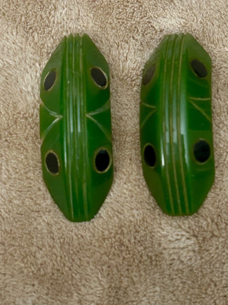 Bakelite clips pair!