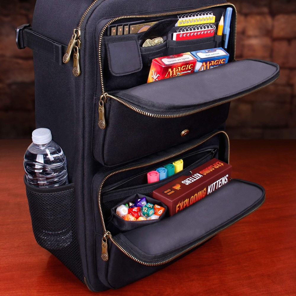 ENHANCE MTG Backpack TCG Card Storage - for Deck One Size, Black