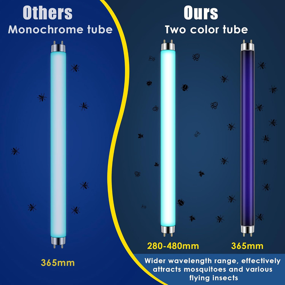 T8 Bug Zapper Replacement Bulbs, 10W Bug Zapper Light Bulb for 20W Electronic Bu