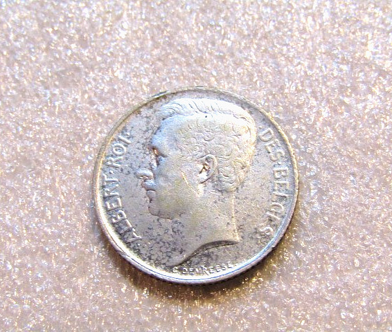1910 Belgium 50 Centimes Silver Coin