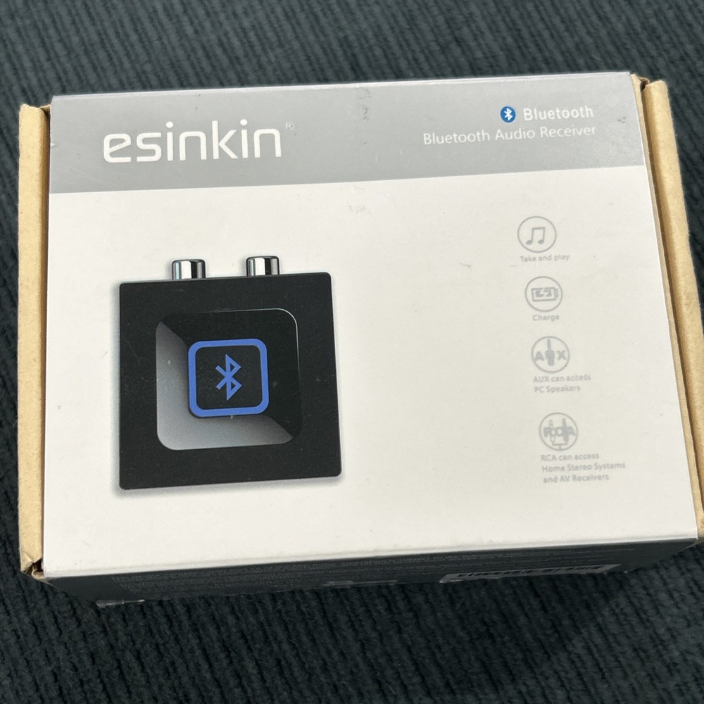 Esinkin Bluetooth Audio Reciever For Music Streaming Sound System, Brand New