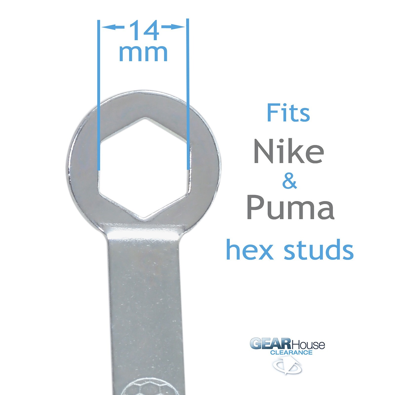 Soccer Cleat Wrench SG Stud Tool Hex Key, Pack of (2), fits Nike Puma Adidas