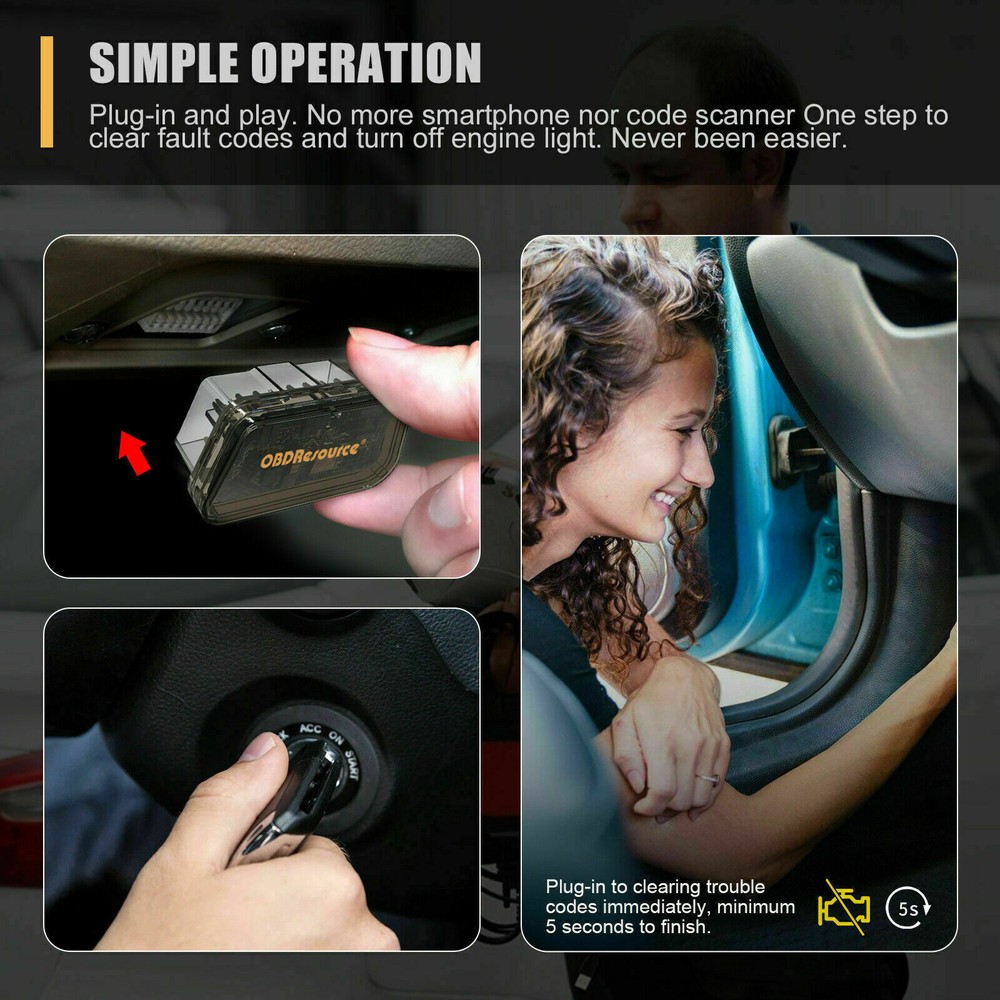 Car Code Clearer Automatically Turn-Off MIL Engine Light OBD2 Erase Error Codes