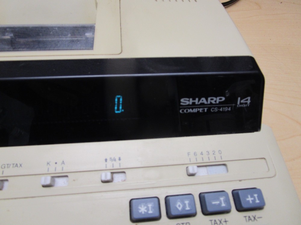 Vintage Sharp Compet CS-4194 Digital Printing Calculator
