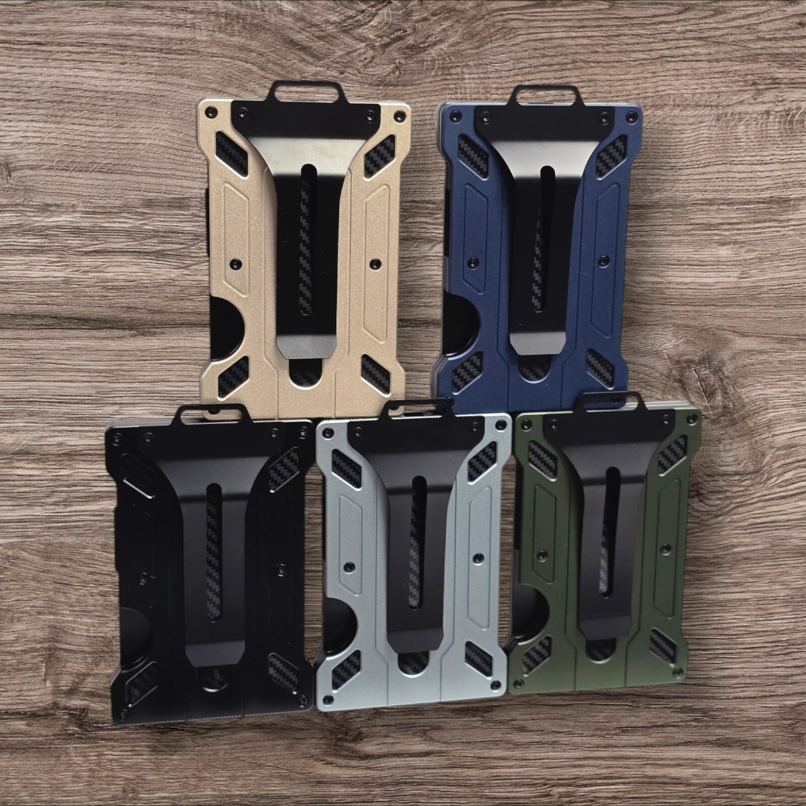 Men's Aluminum RFID Blocking Money Clip Slim Credit ID card Holder Metal Wallet