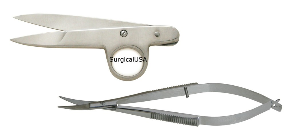 Sewing Thread Nippers + Push Snip Scissors 2-Pack NEW Dressing Maker Tools