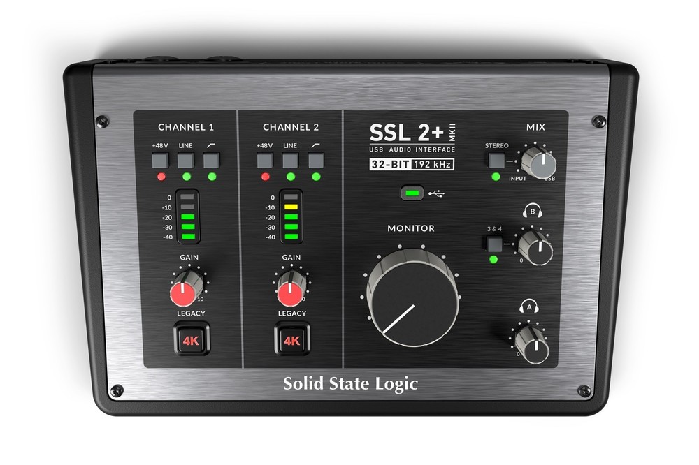 Solid State Logic SSL 2+ MKII 2-Input x 4-Output USB Audio Interface