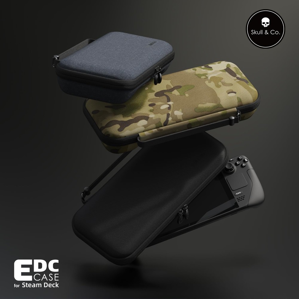 EDC Slim Case for Steam Deck - Portable Denim Carrying Case