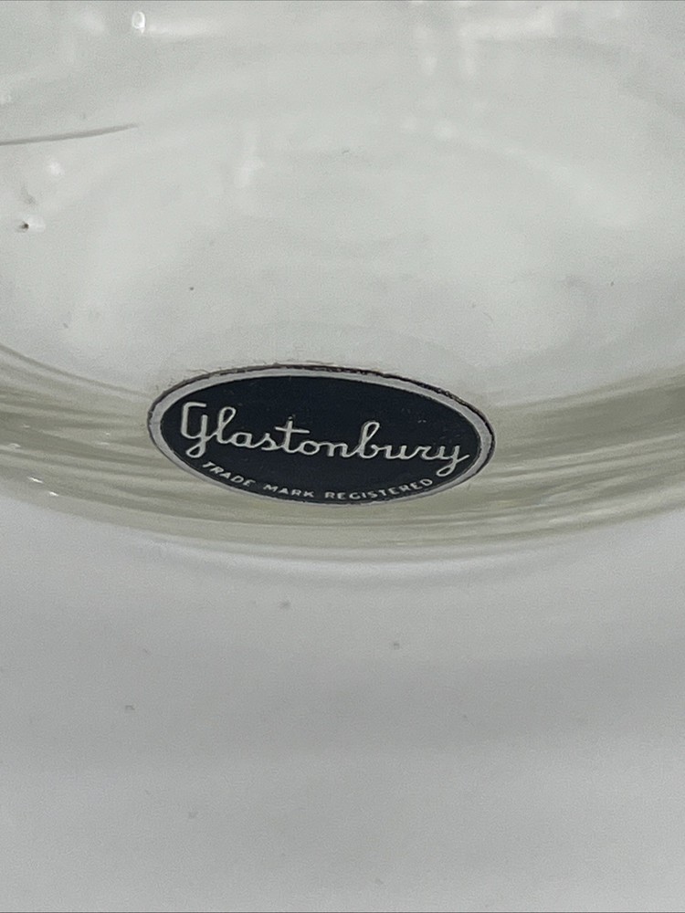 Glastonbury Etched Glass Candy Dish