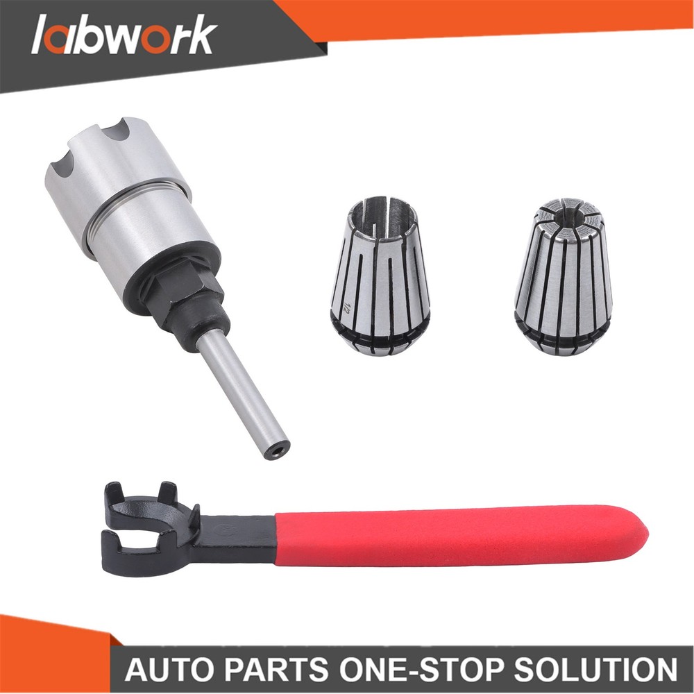Labwork 1/4" Router Bit Collet Extender ER20 Spring Chuck Converter Milling Tool