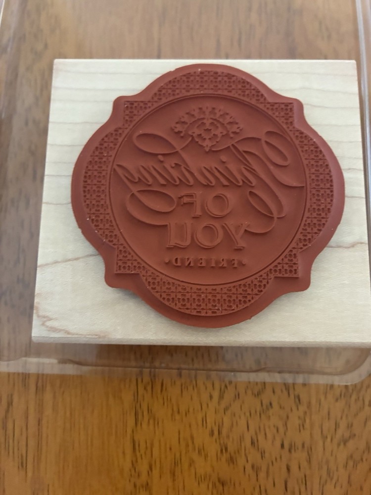 Stampin Up Just Thinking Rubber Stamp