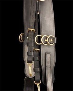 Surcingle, leather (black)