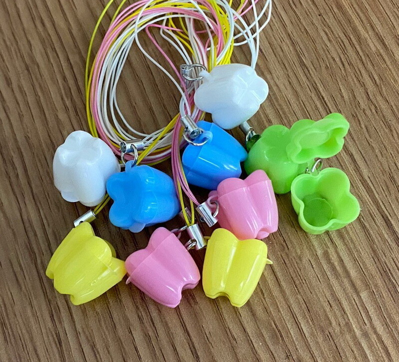 100Pcs Dental Baby First Teeth Save Box Deciduous Milk Teeth Holer Keepsake