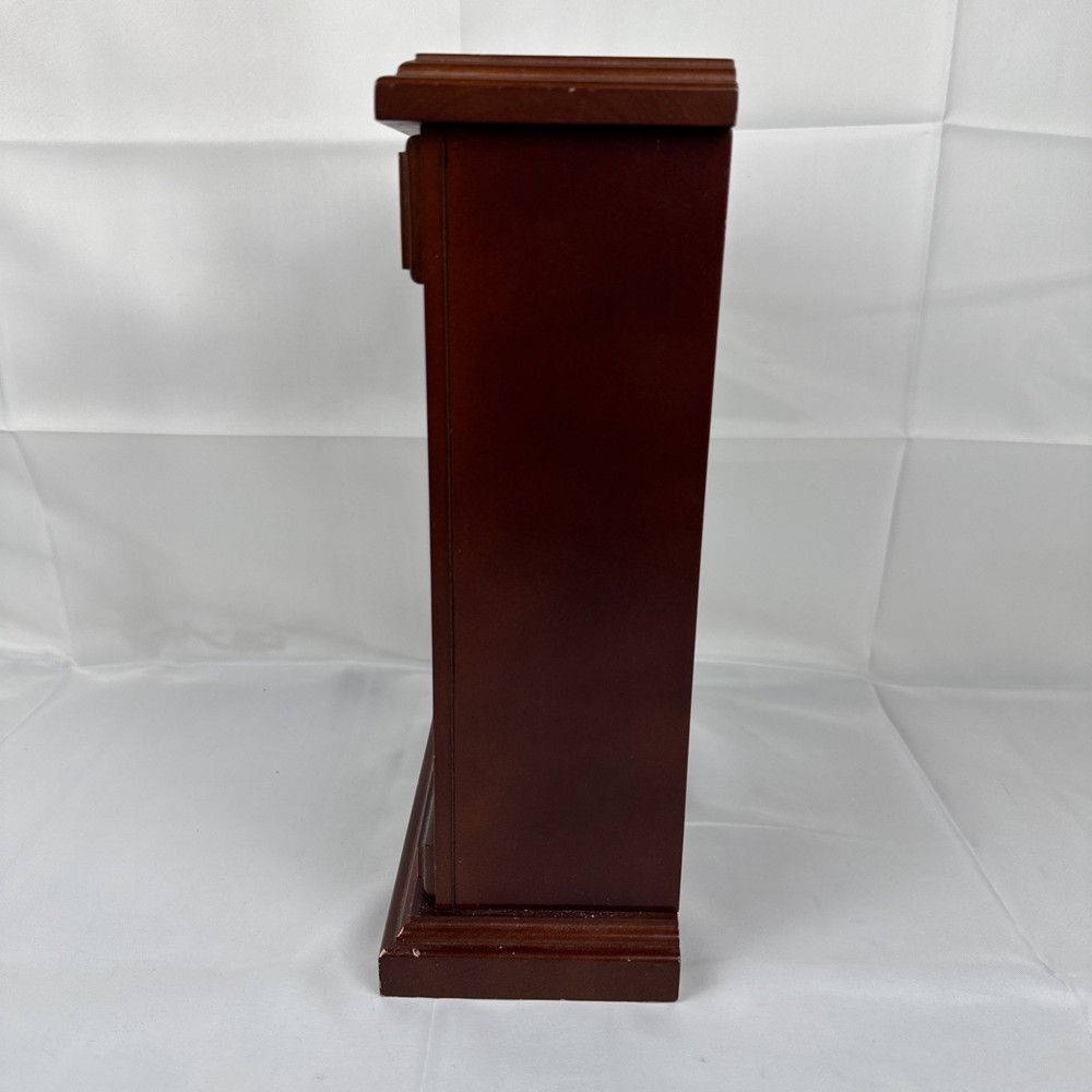 Bulova Clock B1862 Chiming Pendulum Wooden Table Clock