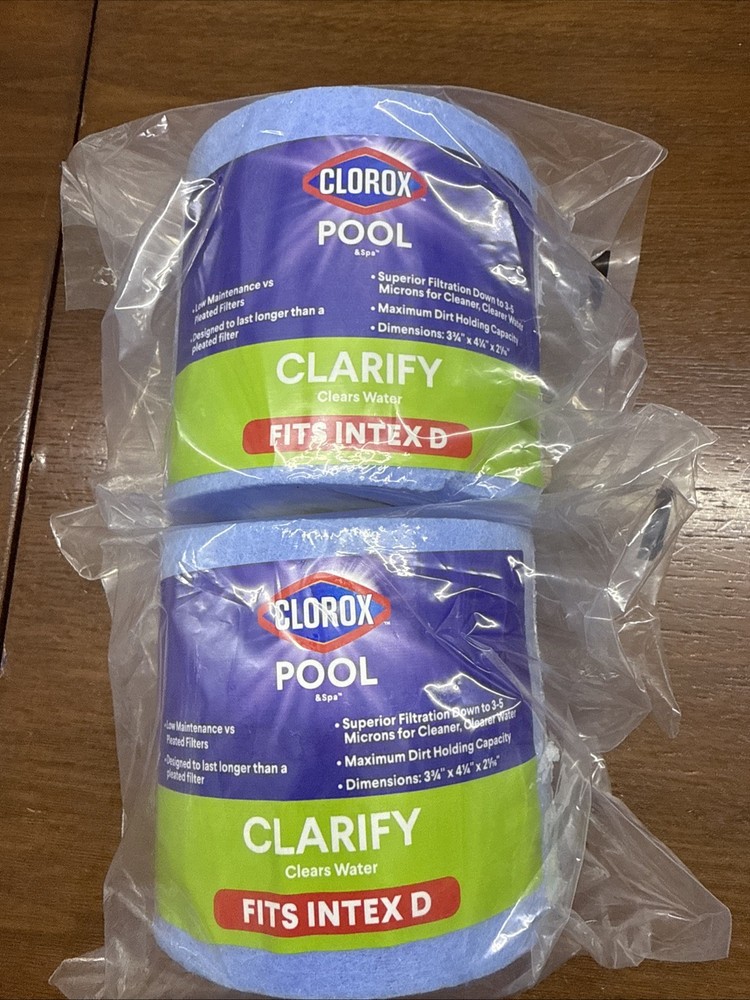 2 CLOROX Pool Clarify Fits Index D Filters