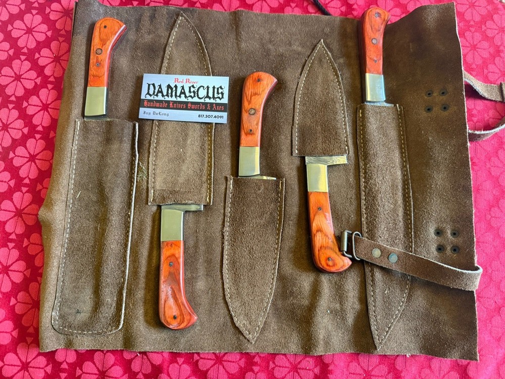 Red River Damascus Knife Set