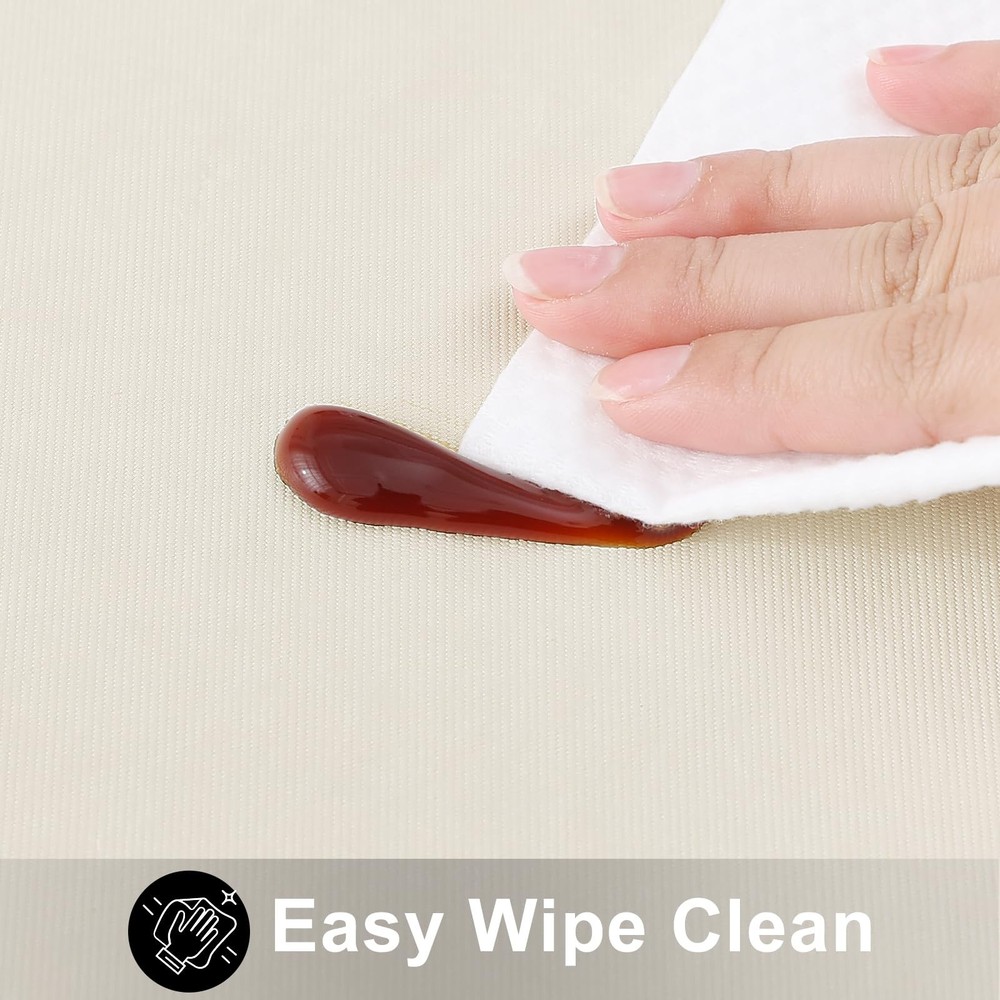 Rectangle Table Cloth 60x84 Inch, Waterproof Wipeable Vinyl Tablecloths Prote...