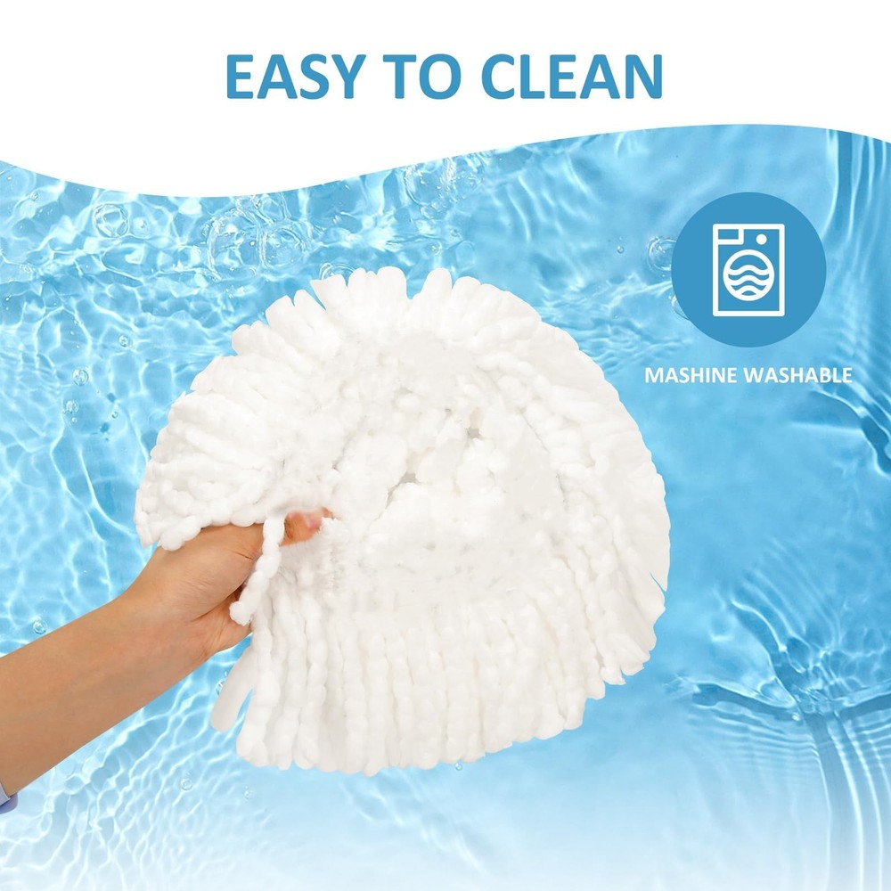 12 Pack Spin Mop Replacements Head, Mop Heads Replace Compatible for Oceda Ea...