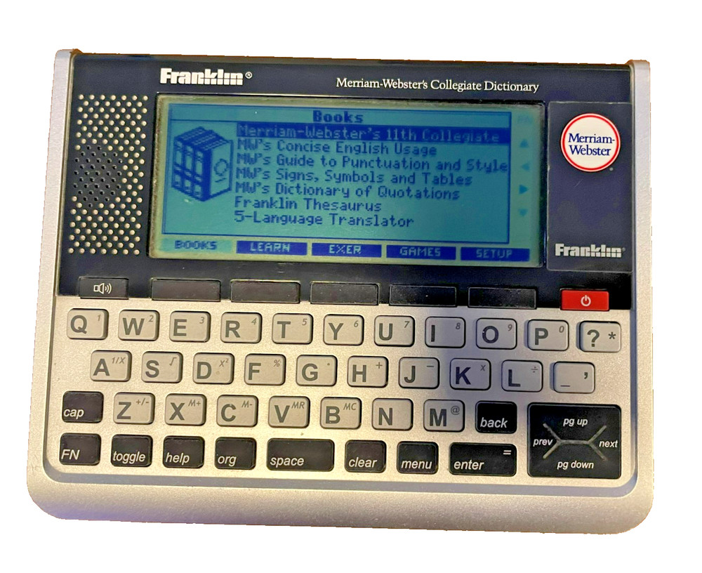 Franklin Merriam Webster's Collegiate Dictionary Model SCD-1890 WORKING