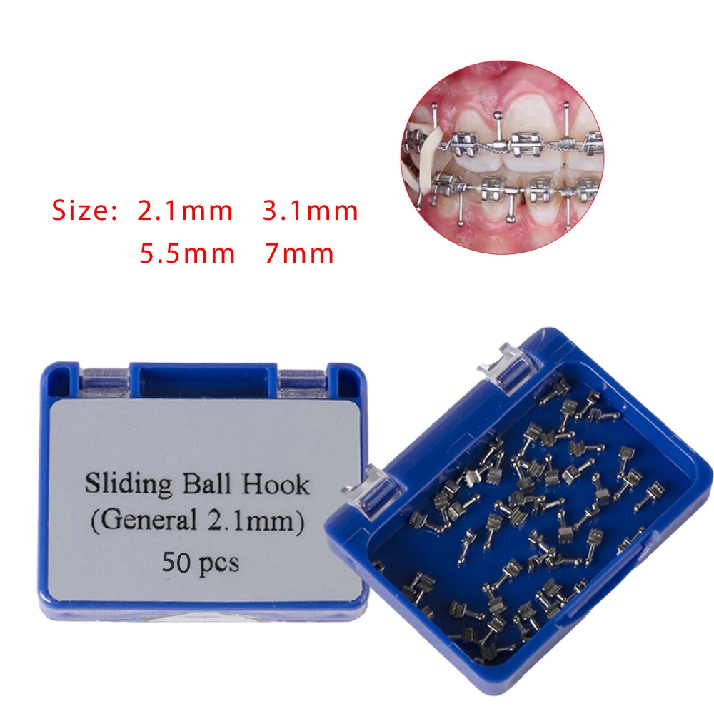 50Pcs Orthodontic Crimpable Lingual Button
