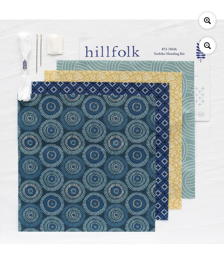 Hillfolk Sashiko Mending Kit 8pc. 72-70436