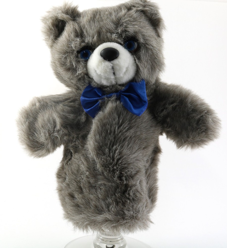 Applause Blue Eyed Teddy Bear HAND PUPPET New without Tags