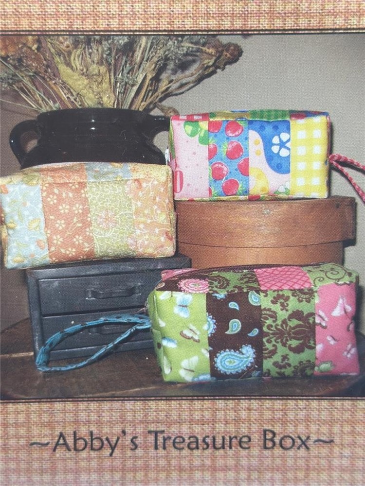 THIS & THAT Pattern - ABBY'S TREASURE BOX - Pieced Bag - 3"x3"x6" - #067