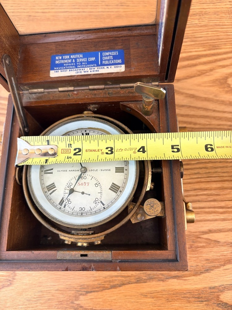 Antique Ulysse Nardin Maritime Chronometer 5877 In Box