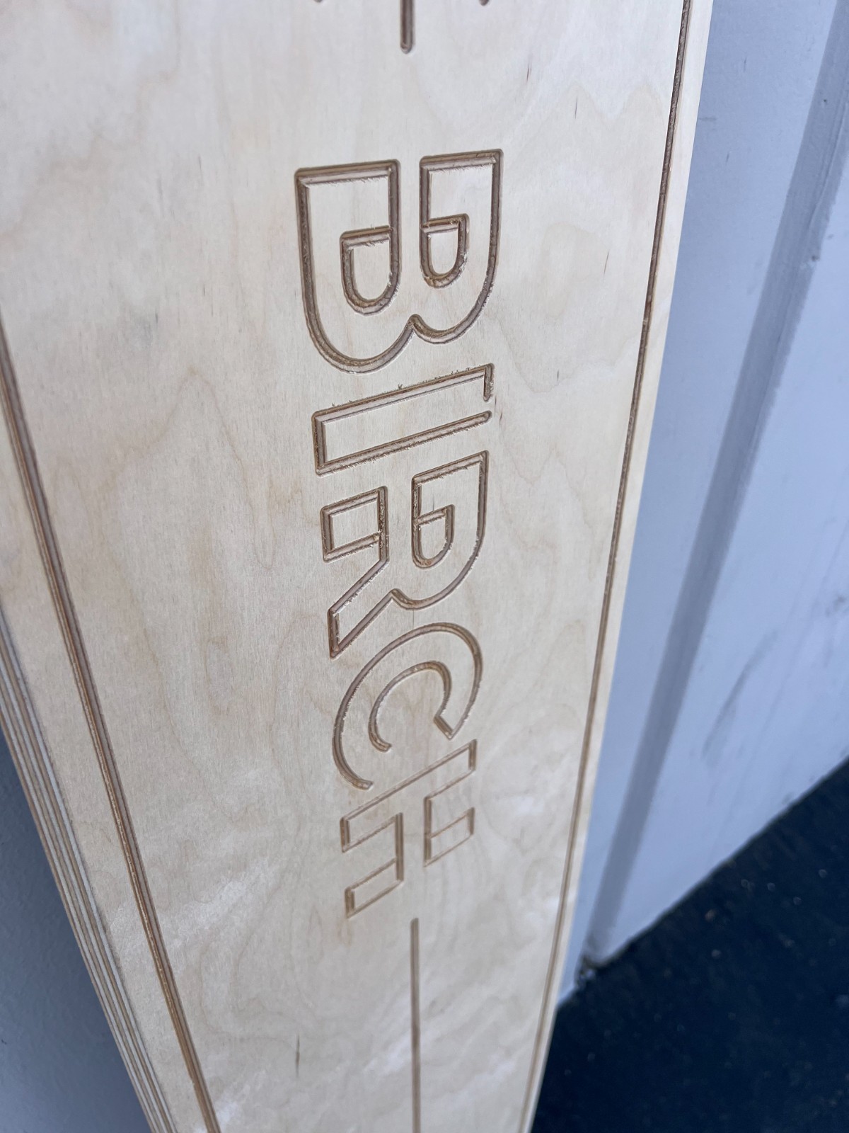 DIY Longboard Skateboard by BIRCH Longboards Raw Skate Blank