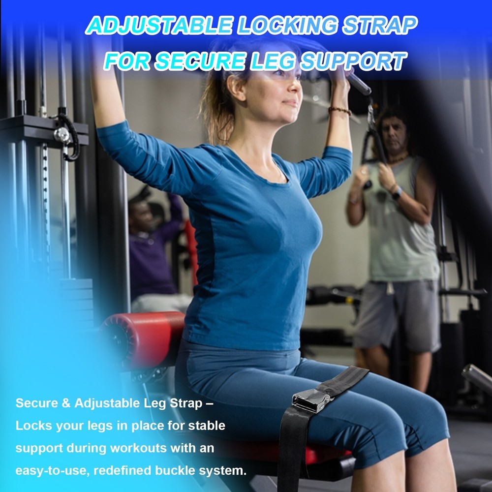 Quick Release Nordic Hamstring Curl Strap Adjustable Leg Workout Belt