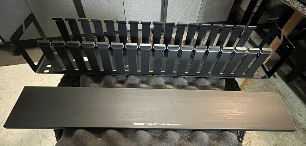 (1) PANDUIT WMPHF2 Cable Management System Black Metal.