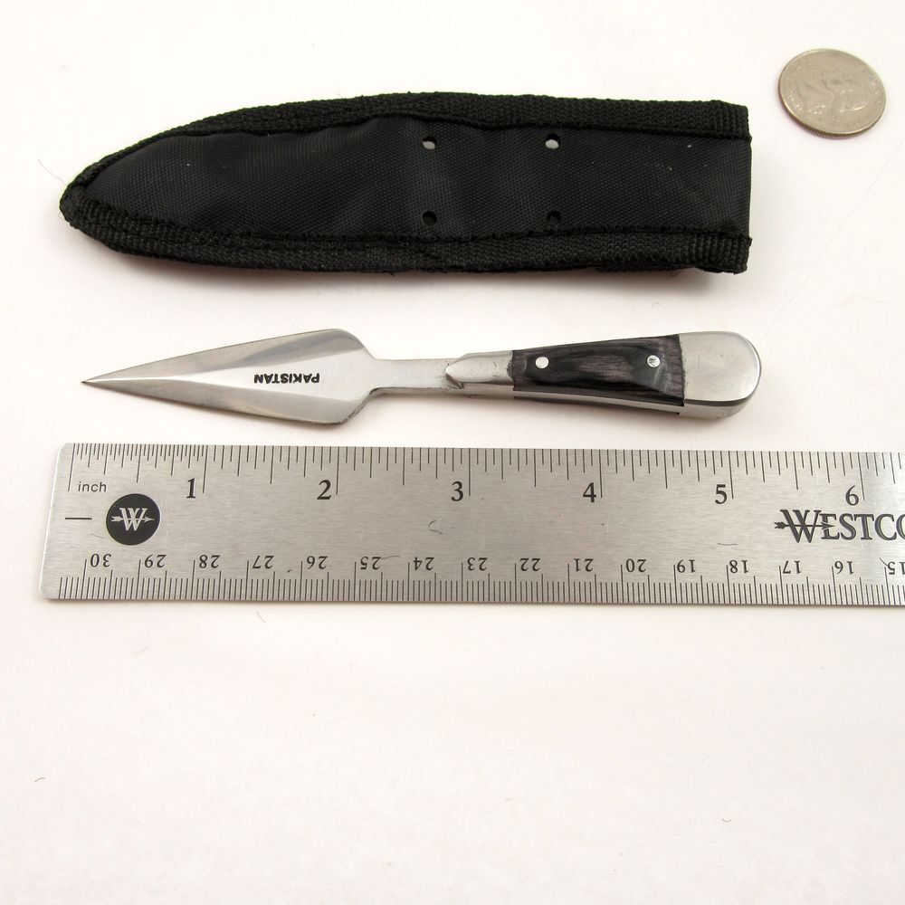 FIXED-BLADE DAGGER | Mini Silver Blade Full Tang Tactical Bosom Boot Knife