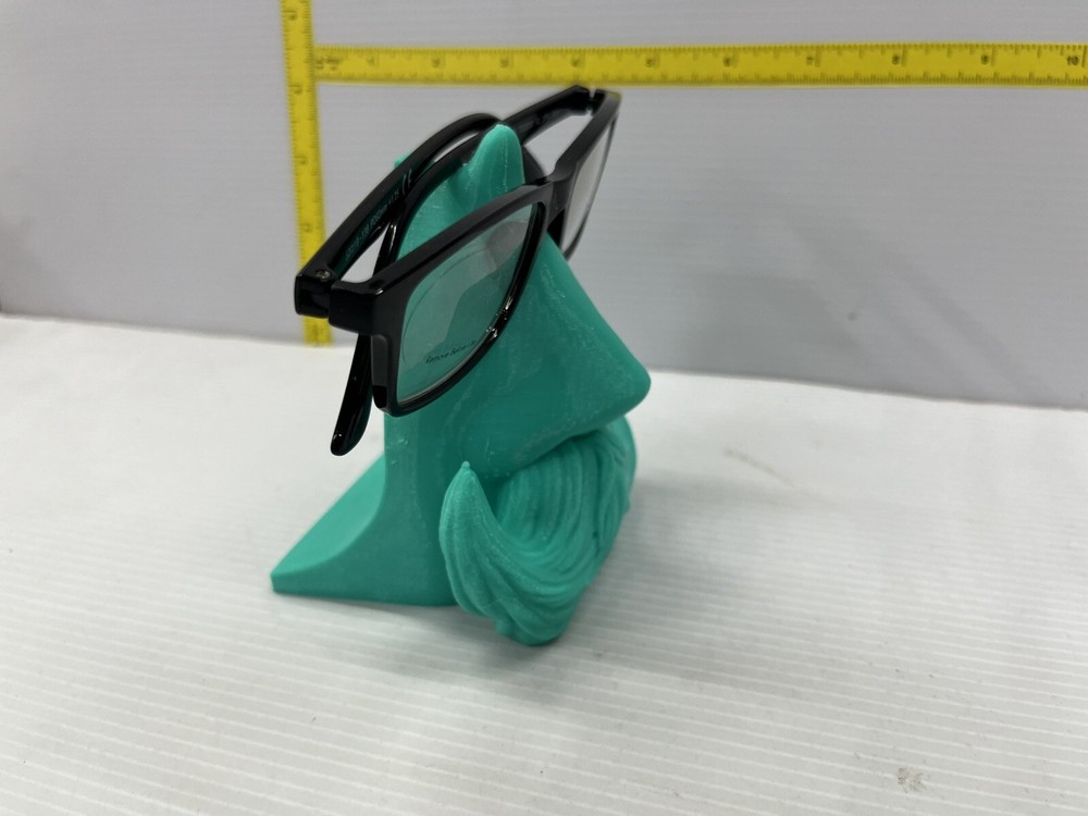 Funny Mustache Eye Glasses Holder teal