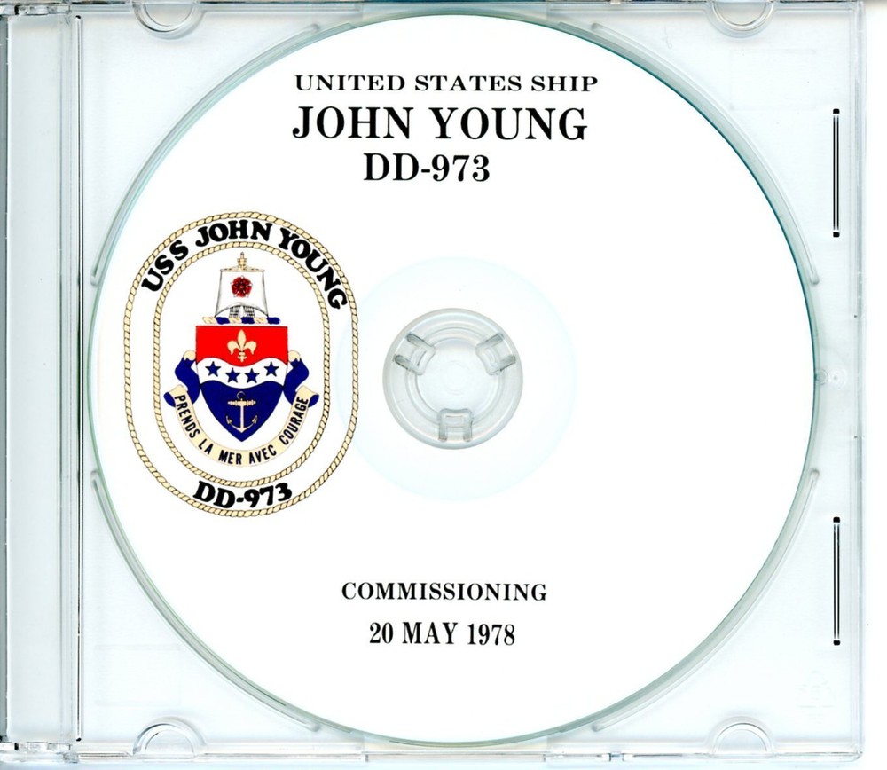 USS John Young DD 973 Commissioning Program 1978 Navy Plank Owners