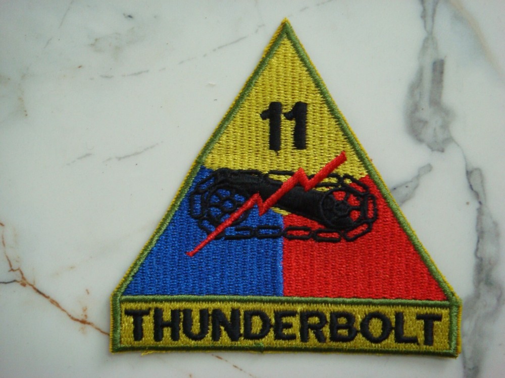 US ARMY11th ARMORED DICISION THUNDERBOLT PATCH