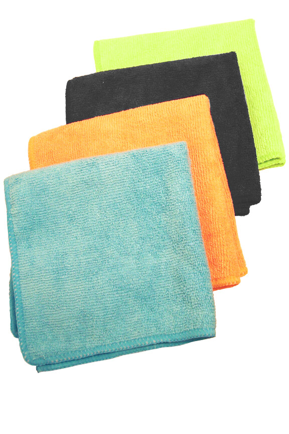 2-PACK - Simply Good Pro Grade Microfiber Cleaning Cloths - 12 x 12 (BLACK)