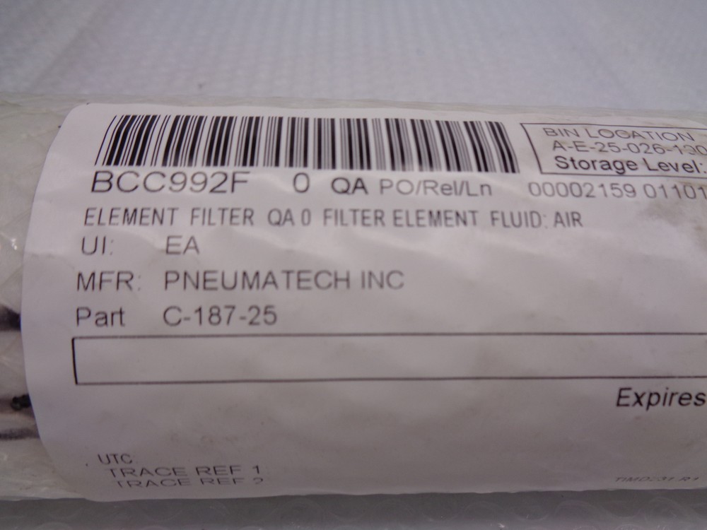 PNEUMATECH INC C-187-25 FILTER NSNP