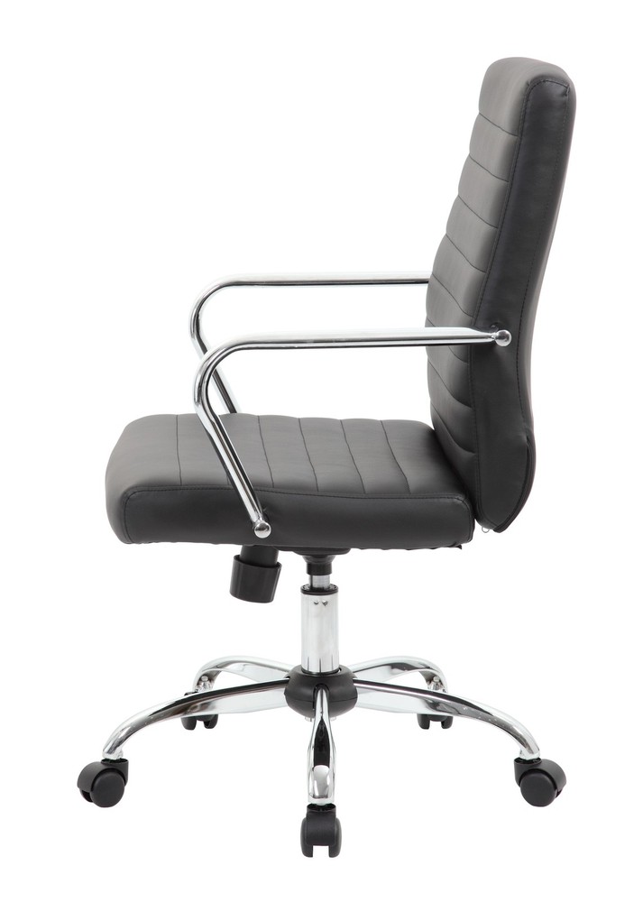 Boss Retro Task Chair with Chrome Fixed Arms MODEL # B436C-CP
