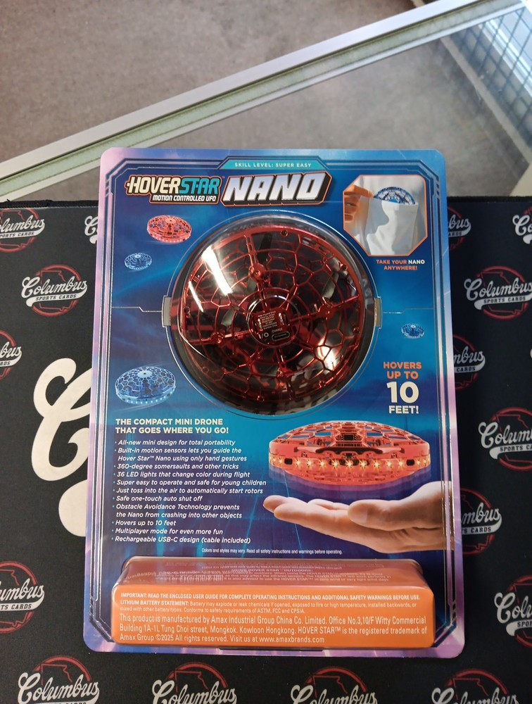 Hover Star Nano Motion Controlled UFO Toy Red