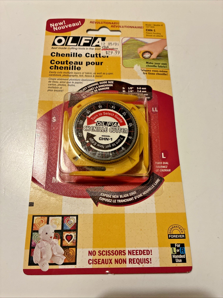 Olfa CHENILLE CUTTER CHN-1 Sealed in Original Packaging