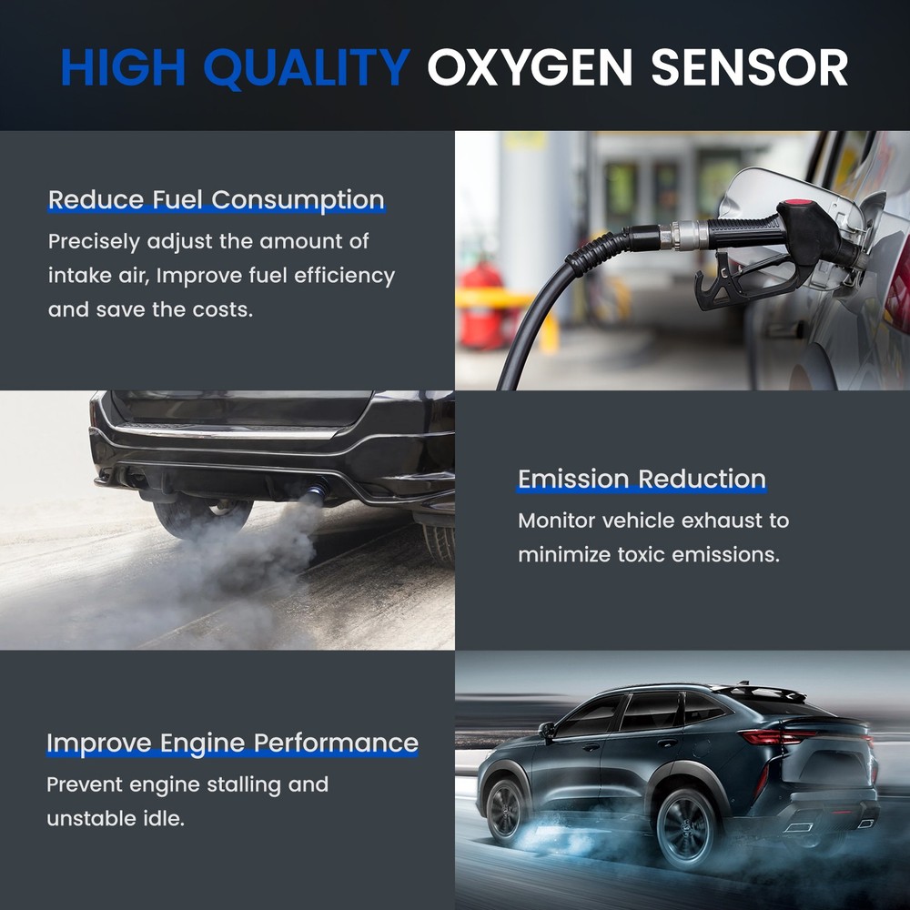 4Pcs Up&Downstream Oxygen Sensor For 2009 2010 2011 Chevrolet Traverse 3.6L