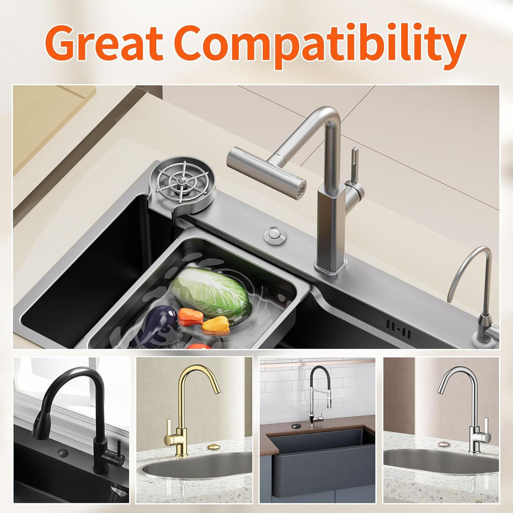 Garbage Disposal Button Kit Garbage Disposal Air Switch Kit Sink Top Switch New