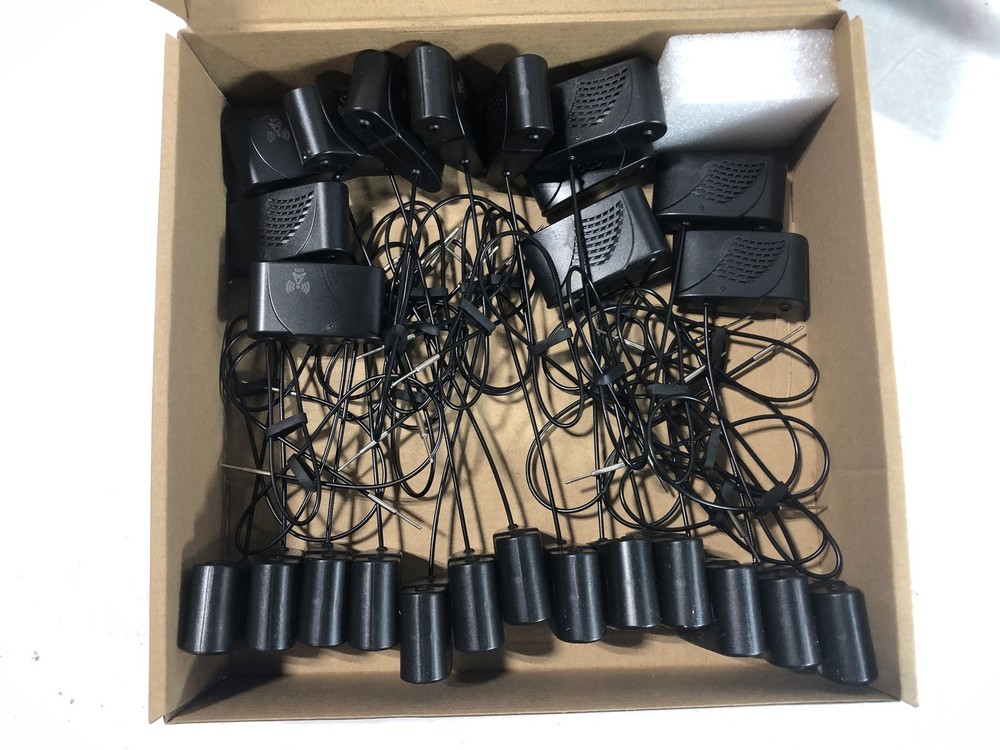 Anti-theft Security Tags EAS Alarm Retail Security Cable Lock 25x,Black
