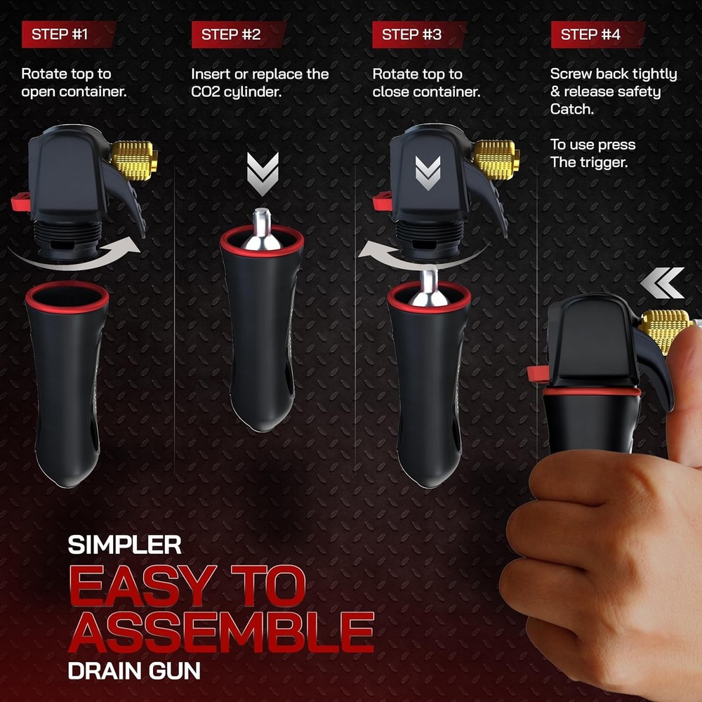 AC Drain Line Cleaner Tool With Flexible Hose Pipe For HVAC Clogs